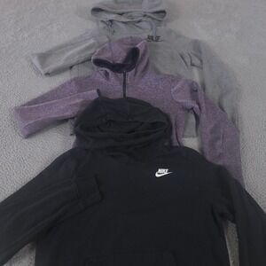 LOT OF 3 Nike Hoodie Sweatshirt Womens S Multi Dri-Fit Sportswear Rally Funnel
